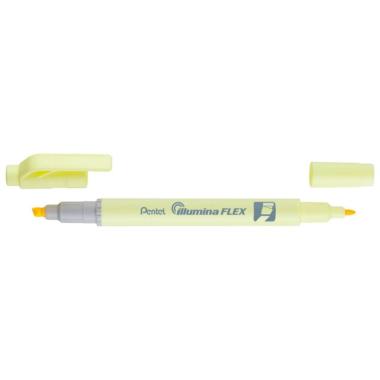 Pentel SLW11 Fitline dan Illumina Flex Highlighter Pastel Yellow