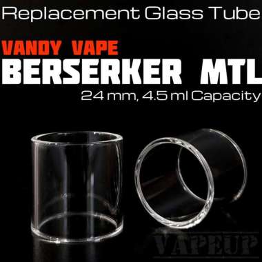 GLASS TUBE for BERSERKER V1 24mm 4.5ml kaca berserker 24mm tinggi