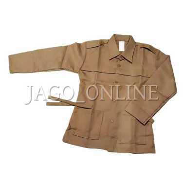 Baju Seragam pramuka cewe prempuan wanita SMP atau SMA tali garis dada 14 LD 45cm