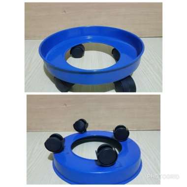 Troli galon - troli gas 12kg - wadah gas / galon bulat 33cm