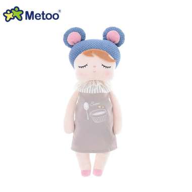 FG Boneka Metoo ORIGINAL Angela, Metoo Kelinci, Panda, Totoro FREE PAPPER BAG METOO POCI BIRU