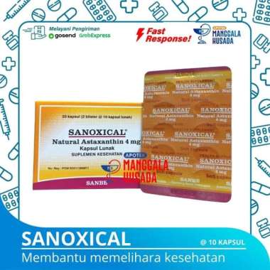 SANOXICAL NATURAL ASTAXANTHIN 4 MG PER BLISTER @ 10 KAPSUL LUNAK