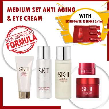 SK-II SK II SKII SK2 PAKET SKINPOWER ANTI AGING DENGAN EYE CREAM