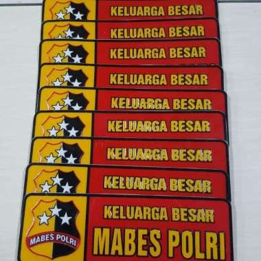 Stiker MABES POLRI|Stiker pvc panjang mabes polri | stiker motor