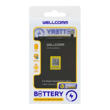 Wellcomm BATTERY DOUBLE IC XIAOMI REDMI NOTE 4X (64GB) BN41 Original