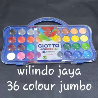 Giotto Cat Air / Acquerelli Jumbo 36 Warna Multicolor