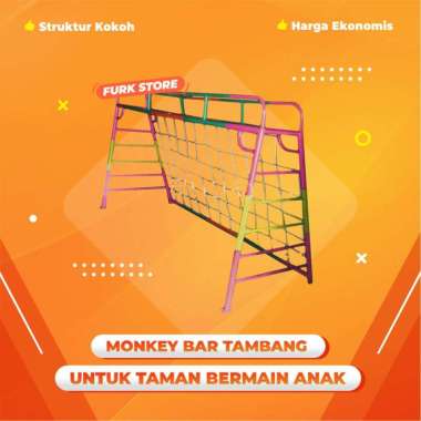 Monkey Bar Tambang Anak, Tangga Majemuk Playground, Jungle Gym