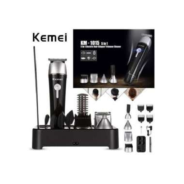 Kemei KM-1015 Alat Cukur / Mesin Pencukur Rambut Kumis Jenggot Cas