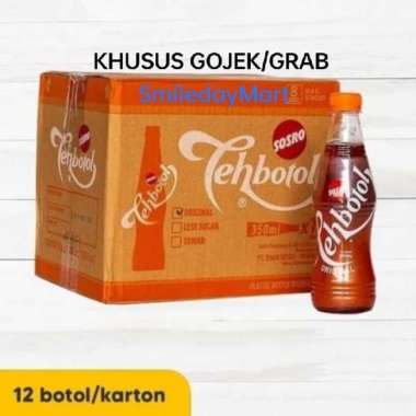 Teh Botol 350ml Pet Original / Teh Botol Sosro 350ml 1 Dus 12 Pcs