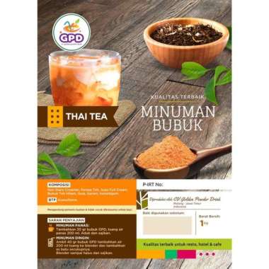 Thai Tea powder 1 kg premium / Bubuk Minuman thai tea 1 Kg