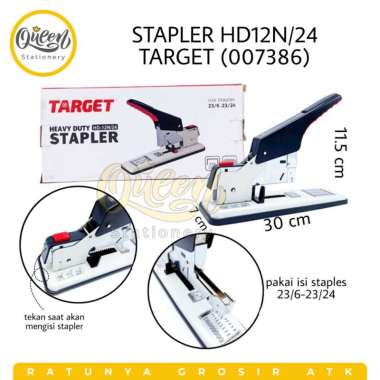 1 PCS STAPLER HD12N/24 TARGET / STAPLES BESAR / STAPLES JILID / HEAVY DUTY STAPLER (007386) 007386