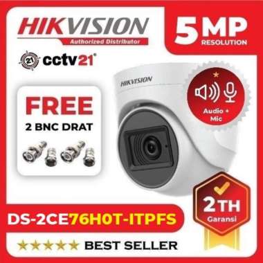 Kamera CCTV Indoor MIC AUDIO HIKVISION Ultra HD 5MP DS-2CE76H0T-ITPFS