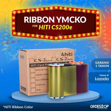 Ribbon Color YMCKO Printer Hiti CS200e - Cetak Warna 400 Sisi