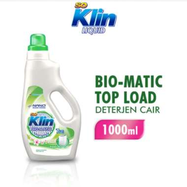 Promo Harga SO KLIN Biomatic Liquid Detergent Top Load 1000 ml - Blibli