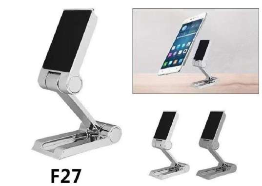 Phone Holder Desktop Mobil F27 Stand HP Tablet Android Magnet Dudukan RANDOM
