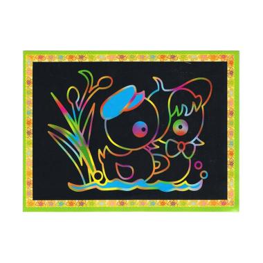 yilibao ds020 smart kid bebek duck diy gambar gosok scratch picture dan mewarnai anak