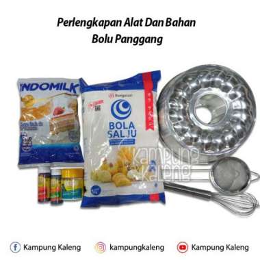 Paket Perlengkapan Alat dan Bahan Kue Bolu Panggang
