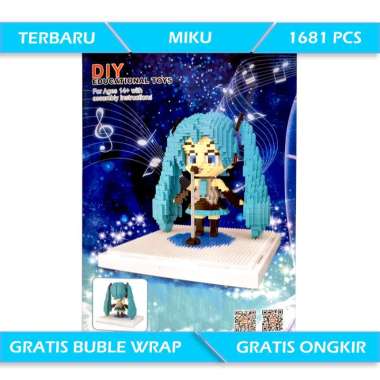 Miku Educational toys nano block lego bricks Hatsune miku anime figure