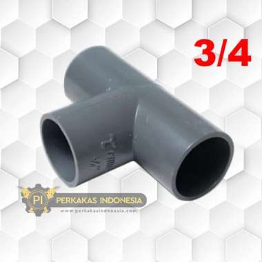 Sambungan Pipa Tee PVC 3 4 Inch Alat Penyambung Pipa Plastik Model T Cabang Te Sambung Pipa Paralon 