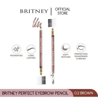 Britney Perfect Eyebrow Pencil | Pensil Alis Britney - Purbasari BPOM Brown