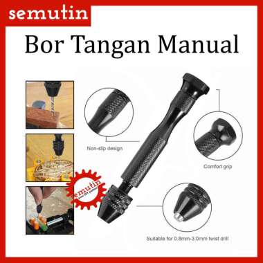 Bor Tangan Manual / Mini HSS Twist Drills Cocok Untuk Kayu Plastik Papan Akrilik
