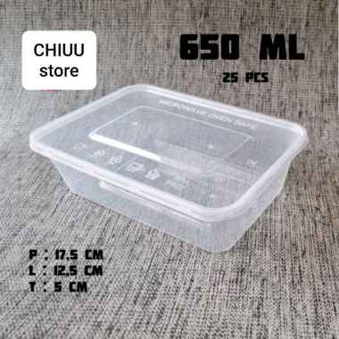 Gratis Ongkir Thinwall/Kotak Makan 650 Ml/Thinwall 650 Ml