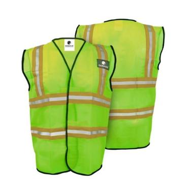 GOSAVE Rompi Polyester Kombinasi Polyster Polister Safety Vest Rompi Proyek Kerja Semua Ukuran Green