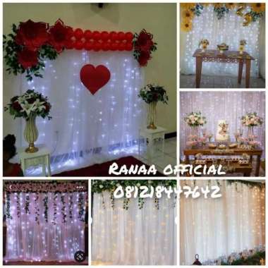 Tirai kain tile tulle gelombang rempel 2 meter x 75cm REQUEST WARNA DI CHAT