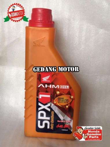 OLI MOTOR OLI SPX 1 800ml OLI AHM UNTUK SEPEDA NON MATIC BEBEK