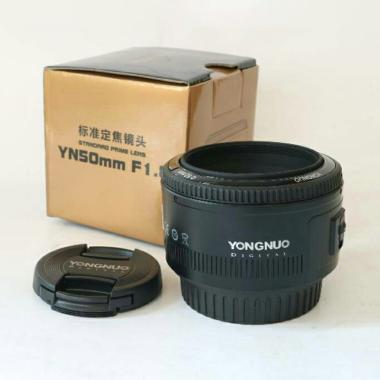 Yongnuo EF 50mm/50mm f1.8 Lensa Fix for Canon PAKET BONUS NON ADAPTER