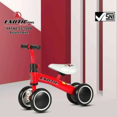 [TERMURAH BAMS✨] SEPEDAH ANAK BALANCE BIKE ET 2008  SEPEDAH EXOTIC BALANCE BIKE ET2008 ET 2008 Merah