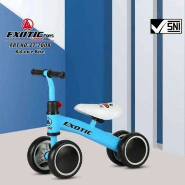 [TERMURAH BAMS✨] SEPEDAH ANAK BALANCE BIKE ET 2008  SEPEDAH EXOTIC BALANCE BIKE ET2008 ET 2008 Biru