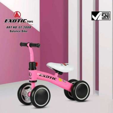 [TERMURAH BAMS✨] SEPEDAH ANAK BALANCE BIKE ET 2008  SEPEDAH EXOTIC BALANCE BIKE ET2008 ET 2008 Pink