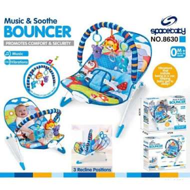 [TERMURAH BAMS✨] BOUNCER SPACEBABY SB 8630 KURSI SANTAI BAYI VIBRATING CHAIR SPACEBABY SB8630 SB 863