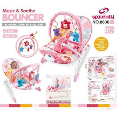 [TERMURAH BAMS✨] BOUNCER SPACEBABY SB 8630 KURSI SANTAI BAYI VIBRATING CHAIR SPACEBABY SB8630 SB 863