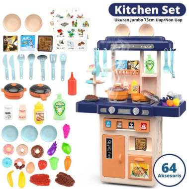 Import Mainan Masak Masakan Anak Perempuan Kitchen Set Dapur Jumbo Besar Mini Lengkap Tinggi 73cm Me