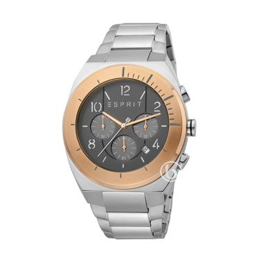 ESPRIT Strike Chrono Jam Tangan Pria Analog - [Original/ ES.M0085-1G157] Grey Rosegold