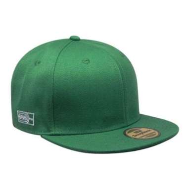 Snapback Topi Hiphop Dewasa Hijau Polos Import Semua Ukuran