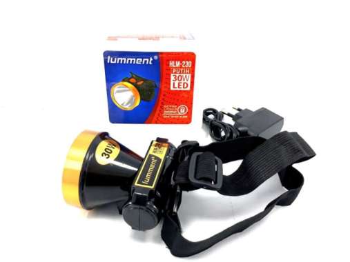 Senter kepala Lumment HLM-230 30w LED headlamp ORIGINAL 100 % Multicolor