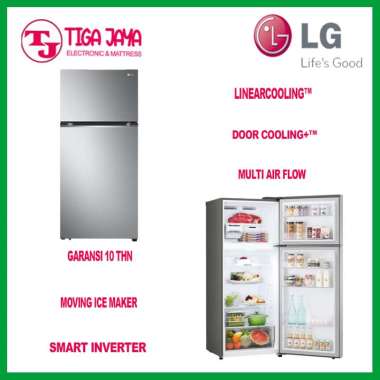 LG GN-B392PLGB KULKAS 2 PINTU INVERTER GNB392PLGB GNB392 GN-B392 392PL