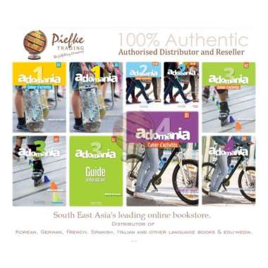 Adomania 1, 2, 3, 4 : Student Book, workbook, Teachers Guide, DVD-ROM, Audio cd: 9782014015225 (100%