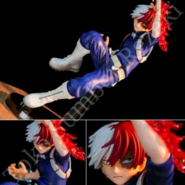 Action Figure Shoto Todoroki My Hero Academia Anime Pajangan Miniature Diecast Boneka