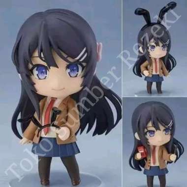 Figure Sakurajima Mai Nendoroid Rascal Does Not Dream Seishun Bunny Girl Sexy Diecast Miniature Stat