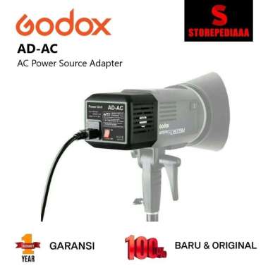 Godox AD-AC Power Adapter for Flash AD600BM AD600B AD600 LED SLB60W SLB60 hitam