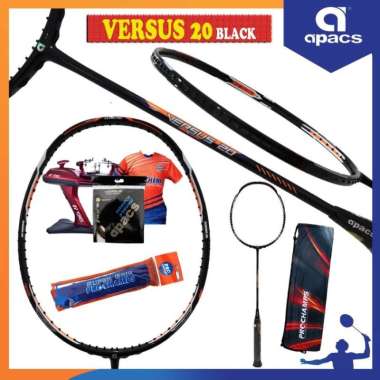 APACS VERSUS 20 RAKET BADMINTON ORIGINAL PAKET 1 BLACK