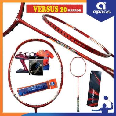 APACS VERSUS 20 RAKET BADMINTON ORIGINAL PAKET 1 MAROON