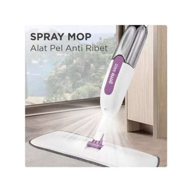 Goto Brie Spray Mop Alat Pel Semprot Set Pembersih Lantai Praktis Putih