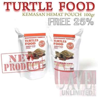 Makanan pelet kura kura air res brazil turtle food merah 125gr BESAR 5MM - MERAH