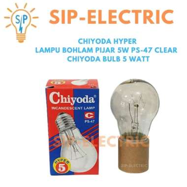 CHIYODA HYPER LAMPU BOHLAM PIJAR 5W PS-47 CLEAR / CHIYODA BULB 5 WATT