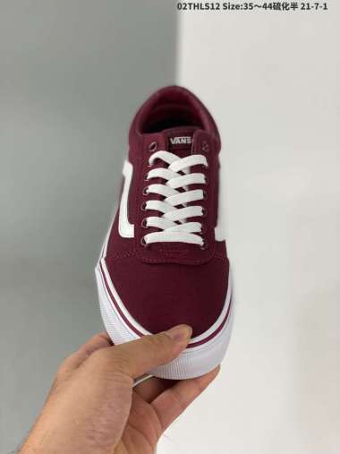 low top maroon vans